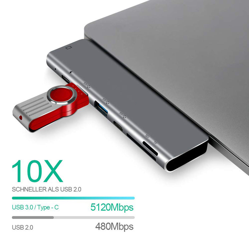 Concentrador USB-C Zilkee™ MacBook 7 en 1 